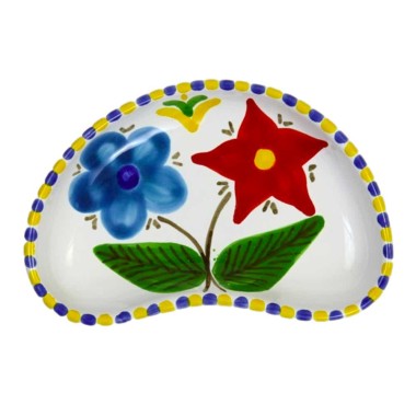 Sicilian handmade Half Moon Tray Lampione MZL20LM de simone pottery Sicilian handmade Half Moon Tray Lampione MZL20LM de simone pottery